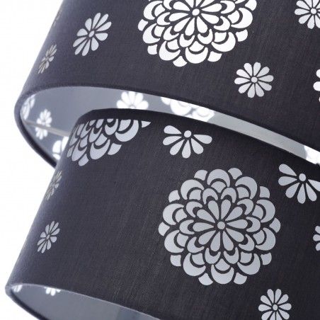 Lampada da soffitto grigio poliestere/PVC (30x30x23cm)