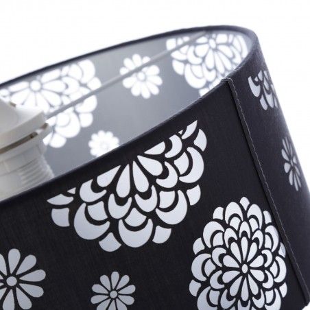Lampe de plafond gris polyester/PVC (30x30x23cm)