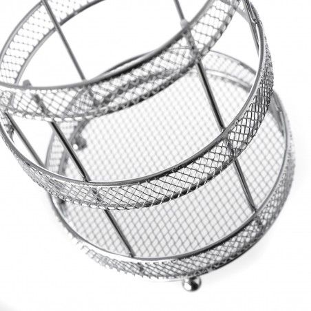 Supporto coperte cromato di ferro(12.50x12.50x17cm)
