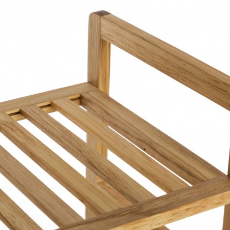 Shoe rack 2 shelves walnut (71x26x40cm)