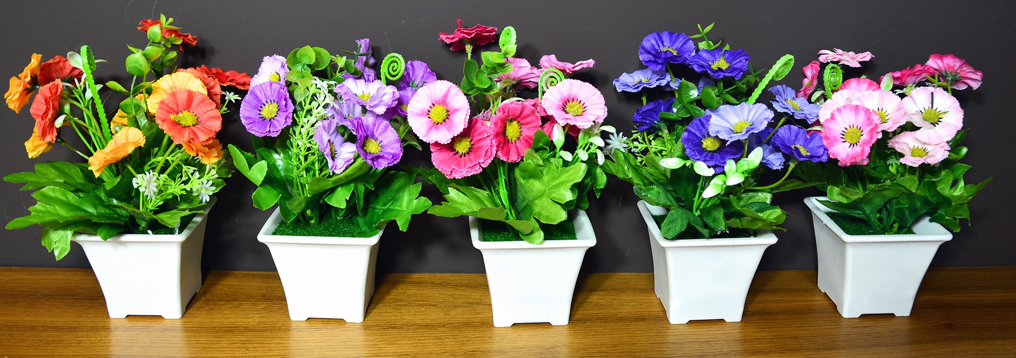 Flower artificial flower pot (9x18 cm)