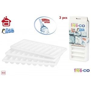 Cubitera de barritas de hielo , set de tres, (26x11x4.5)