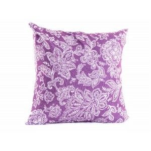 Cuscino in Poliestere (45x45 cm) 400 g. Lilla Floreale