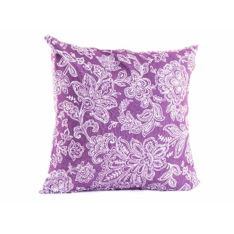 Cuscino in Poliestere (45x45 cm) 400 g. Lilla Floreale