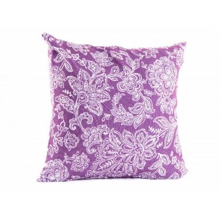 Cojín de Poliéster (45x45 cm) 400gr. Lila Floral