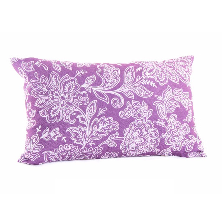 Coussin Polyester (50x30 cm) 400 grammes de Lilas Floral
