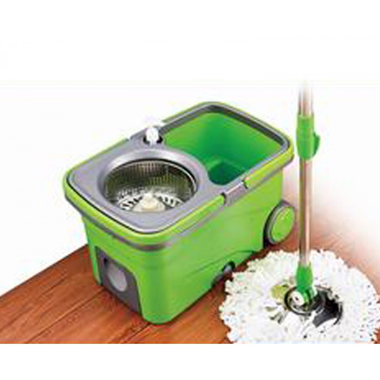 Cubo a Macchia di Metallo 360 ° + 2 bastoni