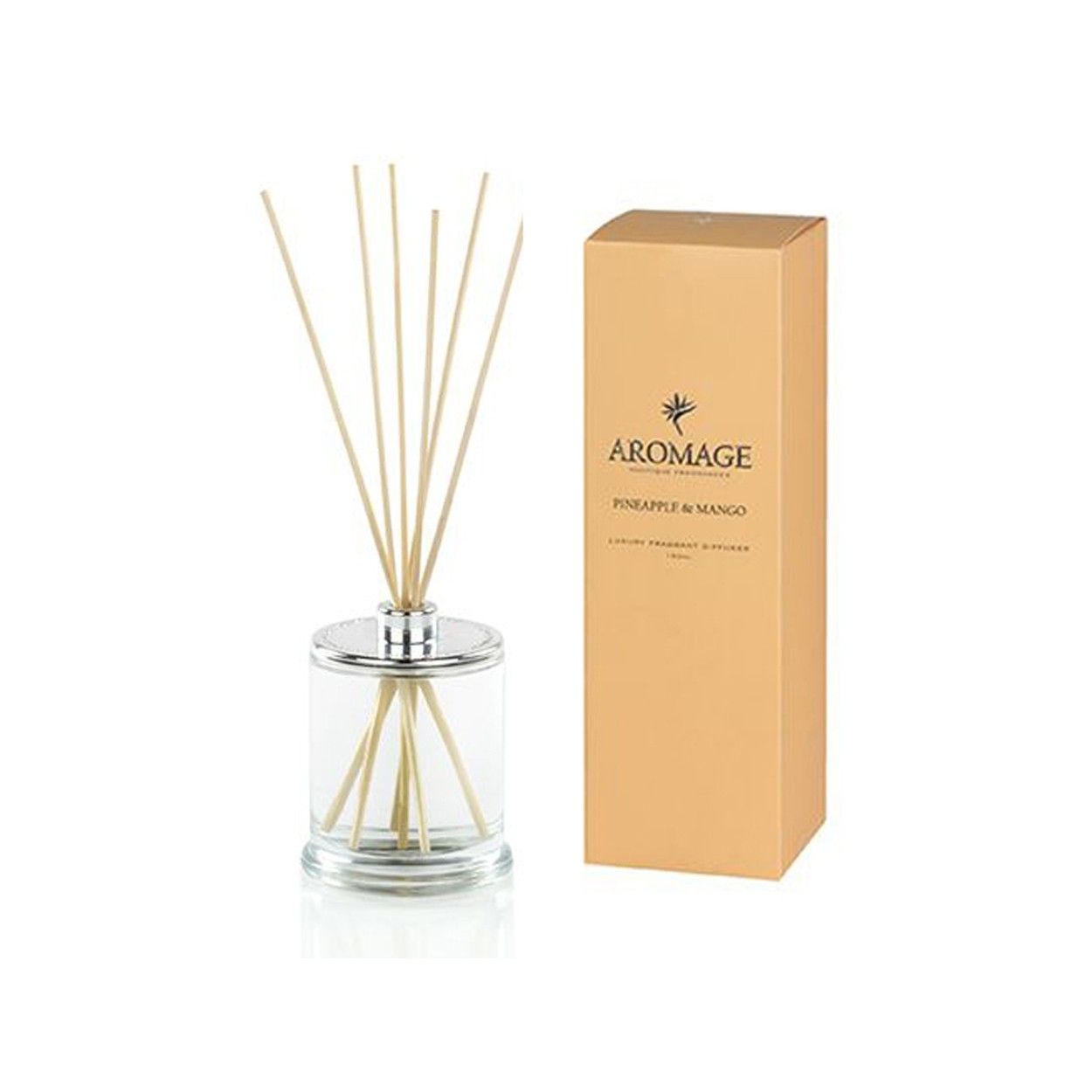 Difusor de Aroma en Cristal 180 Ml. Mango y manzana