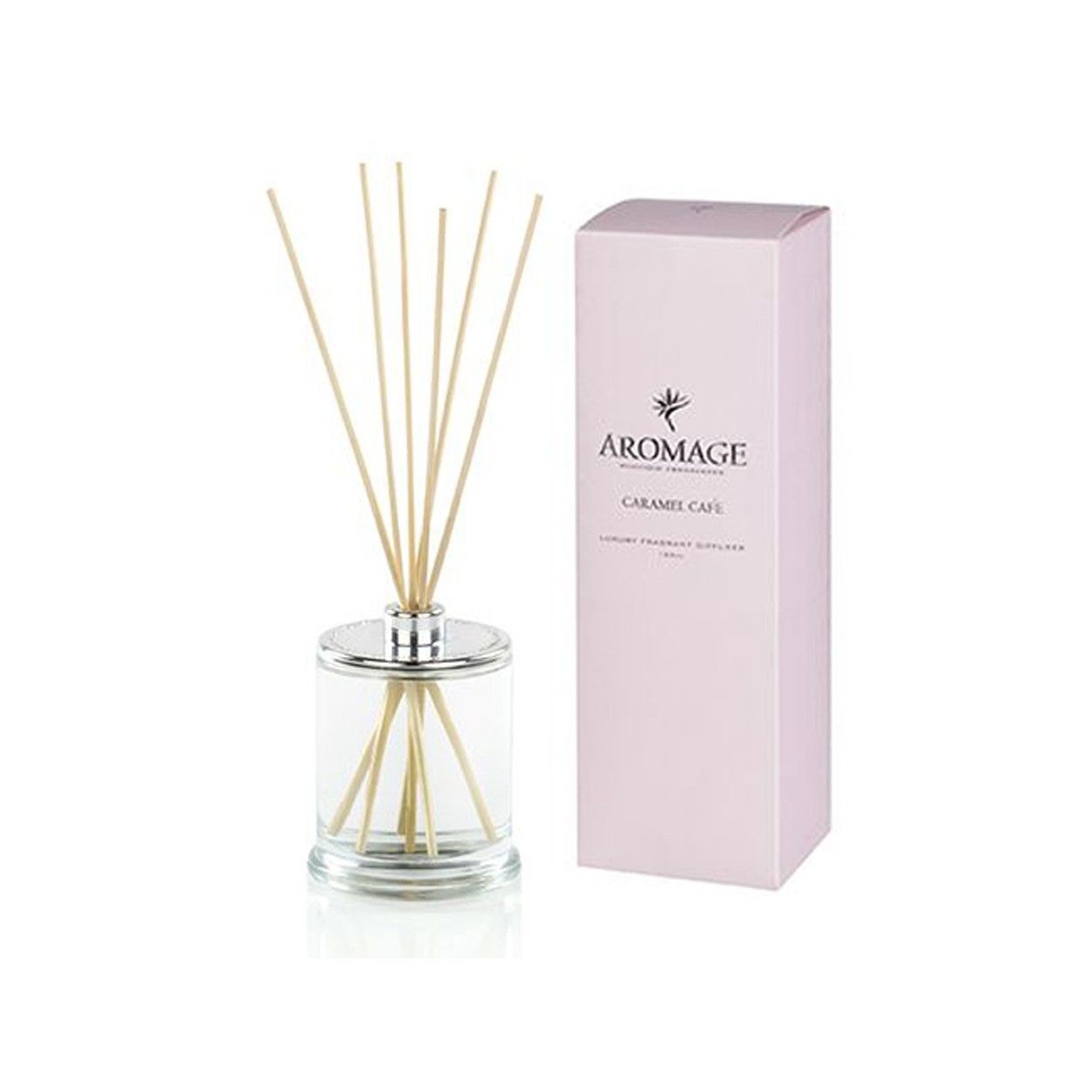 Difusor de Aroma en Cristal 180 Ml. Caramelo y Café