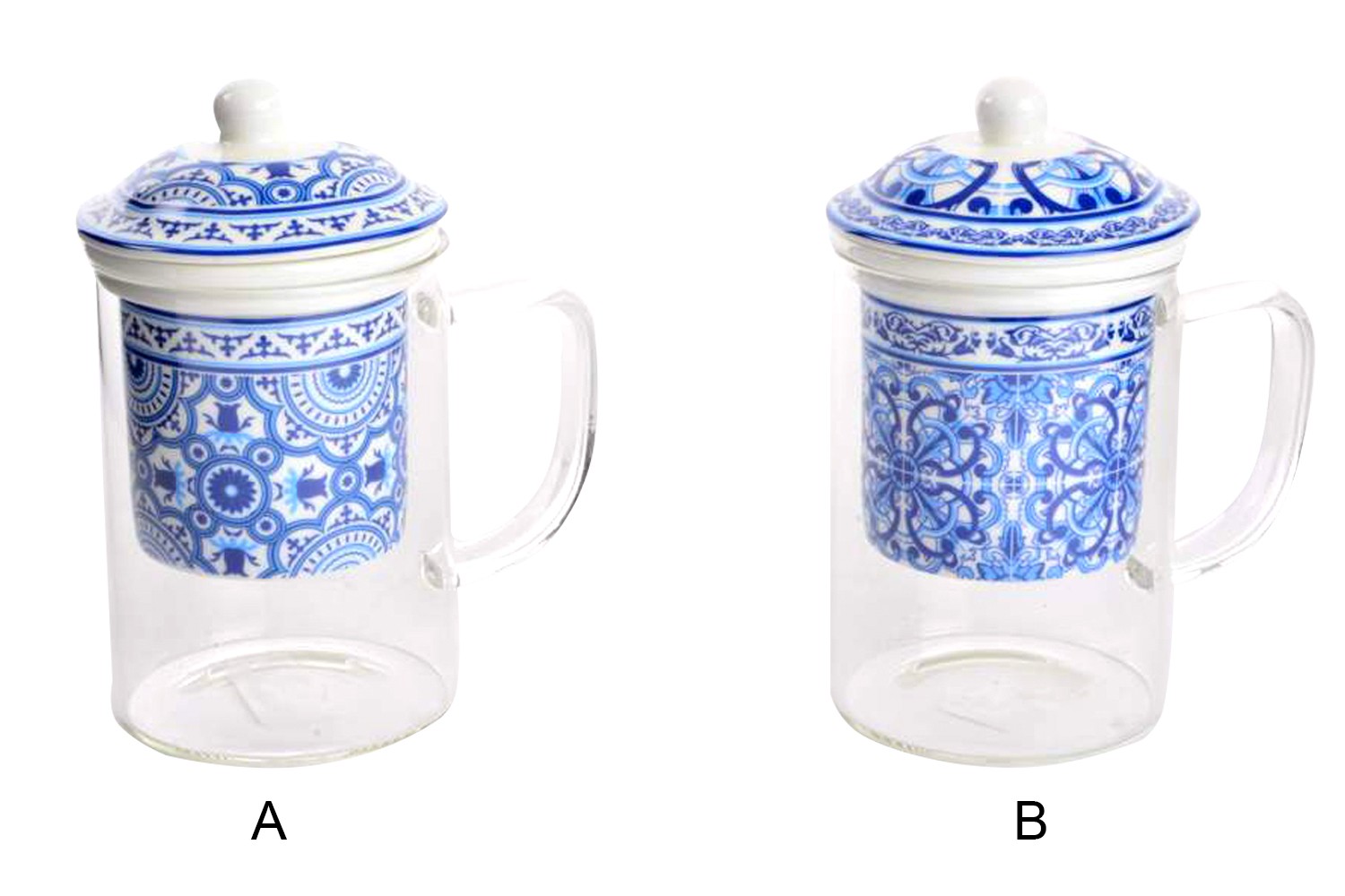 Mug para Infusiones de Porcelana y Cristal 300 cc