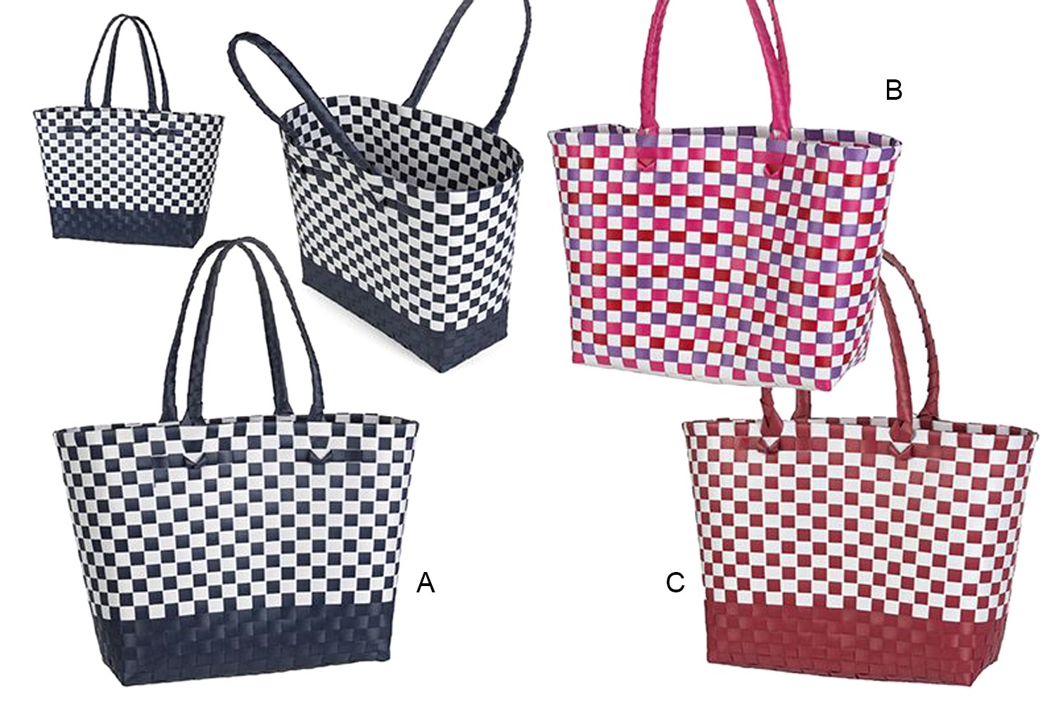 Borsa da Spiaggia (45x30 cm) intrecciato 3 modelli