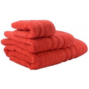 Telo da doccia di cotone, rosso (70x140)