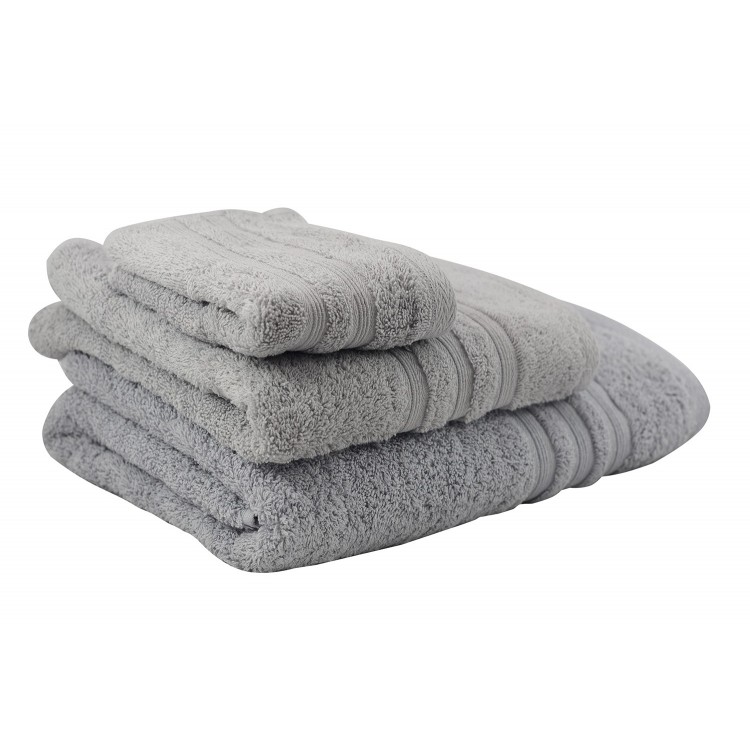 Serviette de douche en coton gris (70x140)