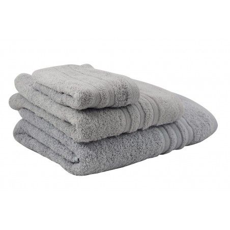 Serviette de douche en coton gris (70x140)