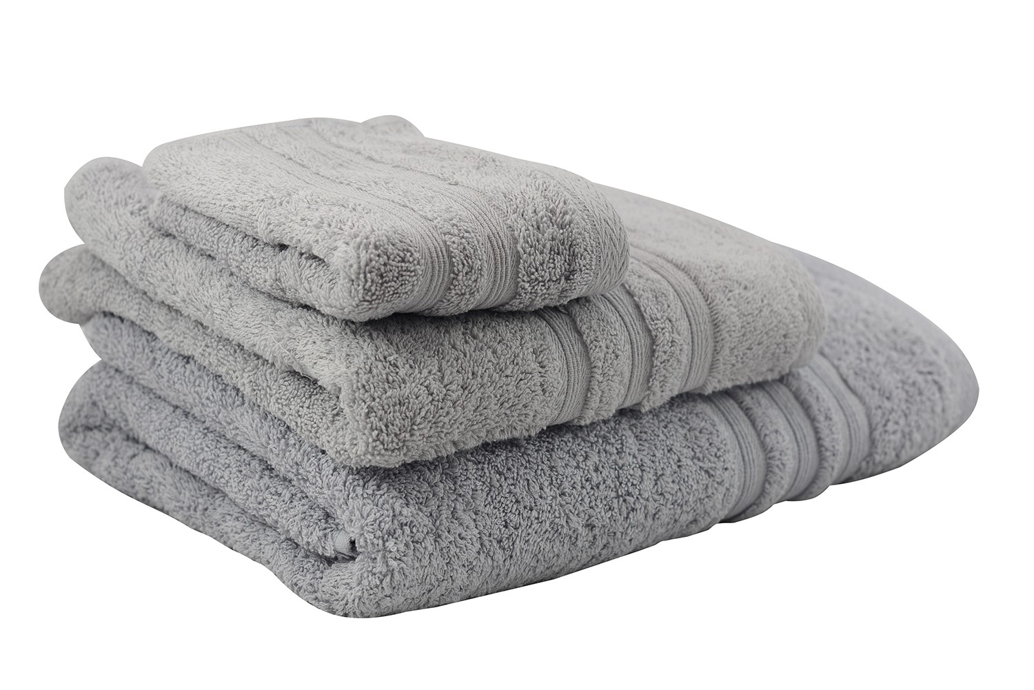 Serviette de douche en coton gris (70x140)