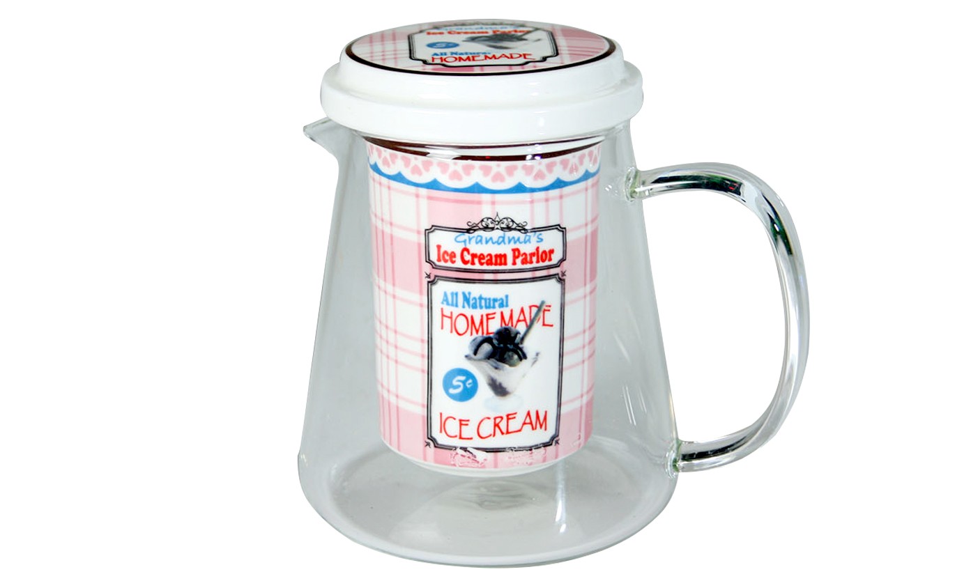 Tea Glass 550 ml with cup and filter