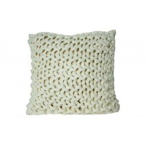 Cuscino in crema (45x45 cm) Nodi Poliestere