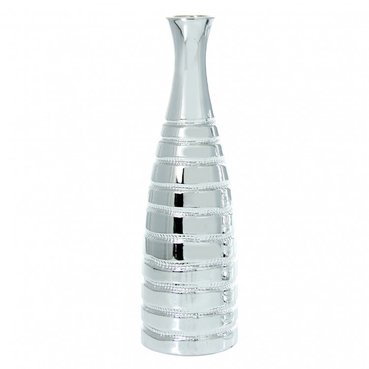 Ceramic vase Silver (41x12 cm)