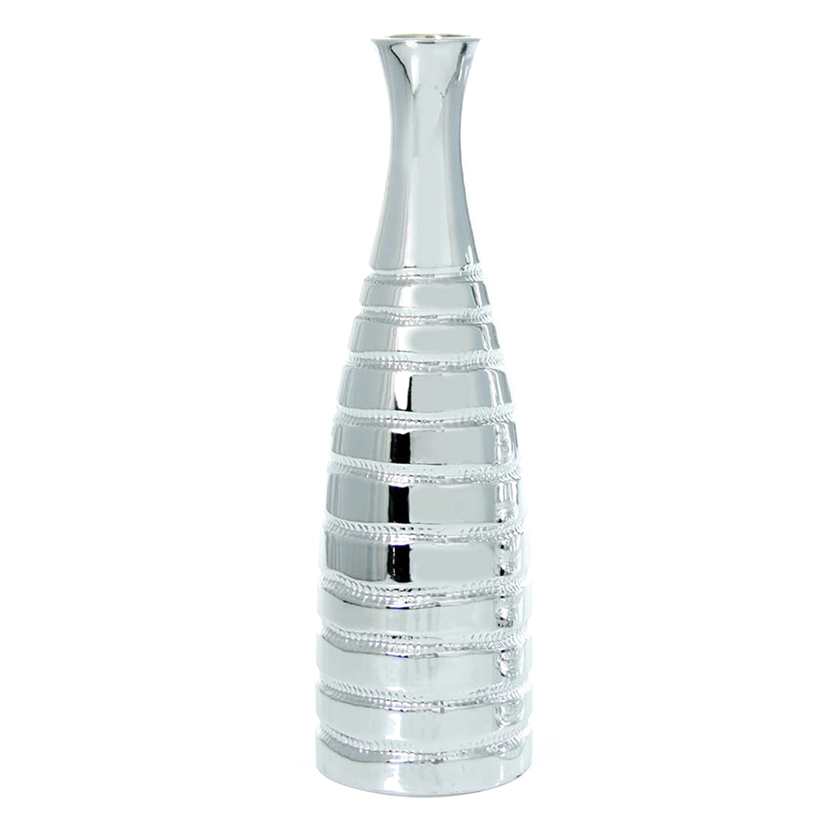 Ceramic vase Silver (41x12 cm)