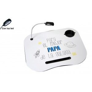 Vassoio per computer con la luce del Led (47x37 cm) papà