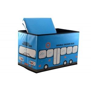 Puff-chest, child folding, bus blue (48x31x31)