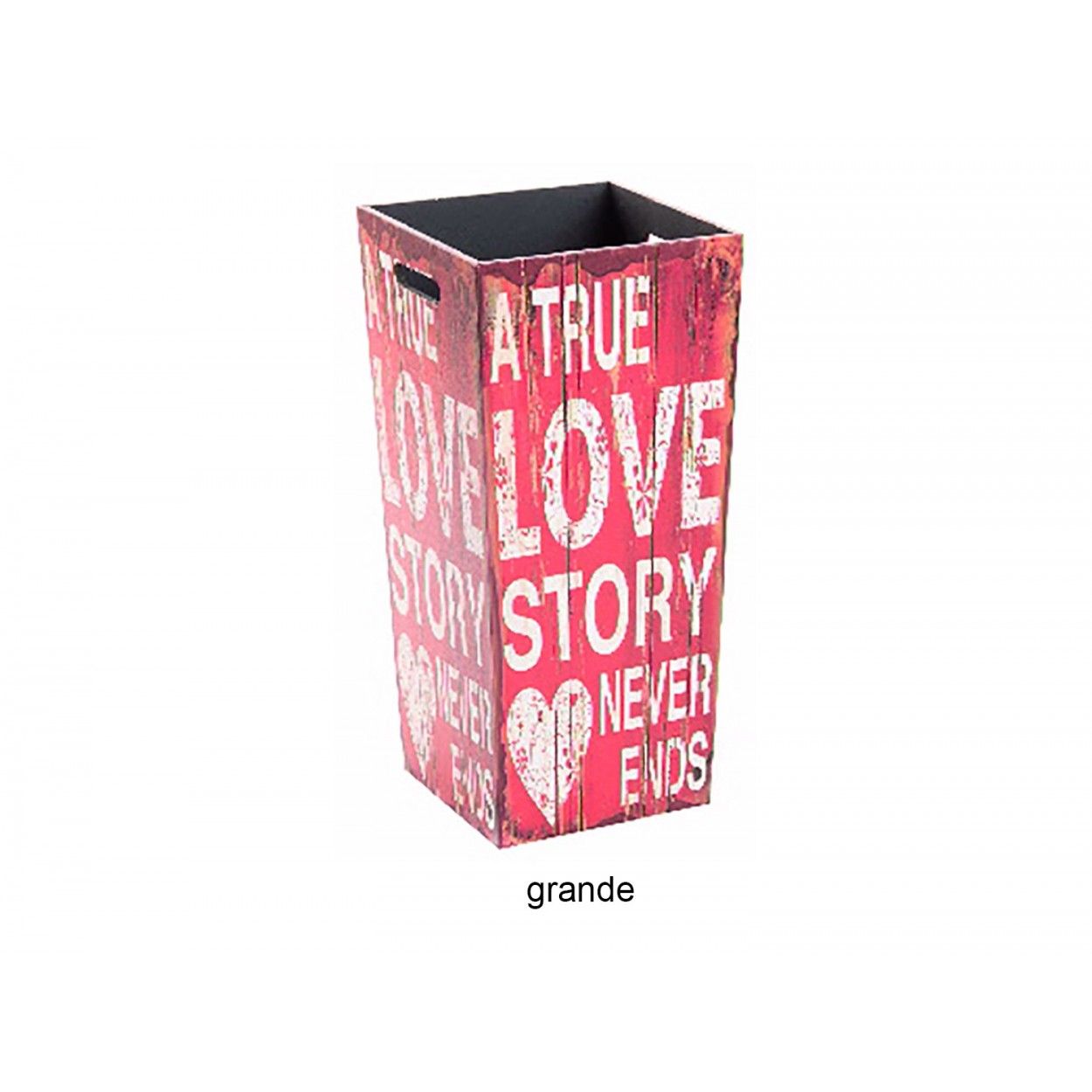 Umbrella-stand of wood (25x25x53 cm) aged 2 sizes - models. Lyrics