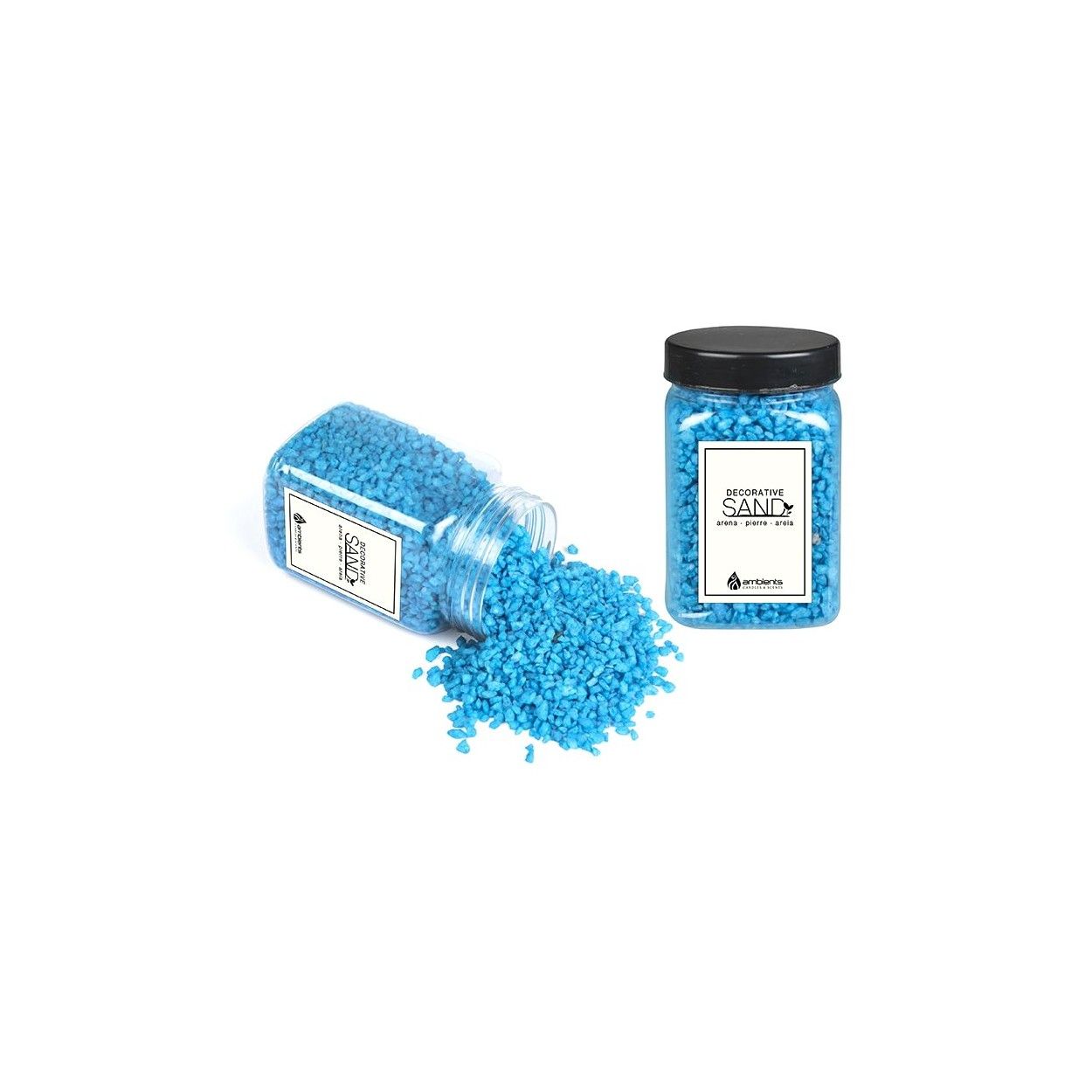 Bote de Arena Color Azul 480g. para decoración
