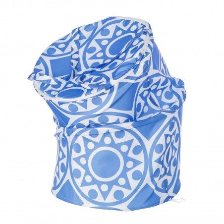Pongotodo for bathroom blue ethnic
