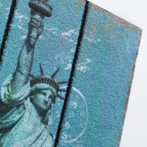 Doormat fotoimpresión of nylon and rubber, Statue of Liberty