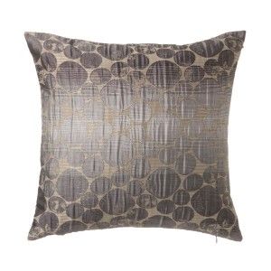 Cuscino quadrato con filler grigio-grigio scuro, tessuto jaquard