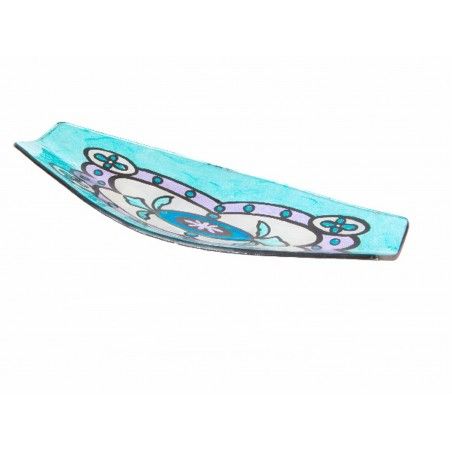 Tray canoe - crystal Model tile floral