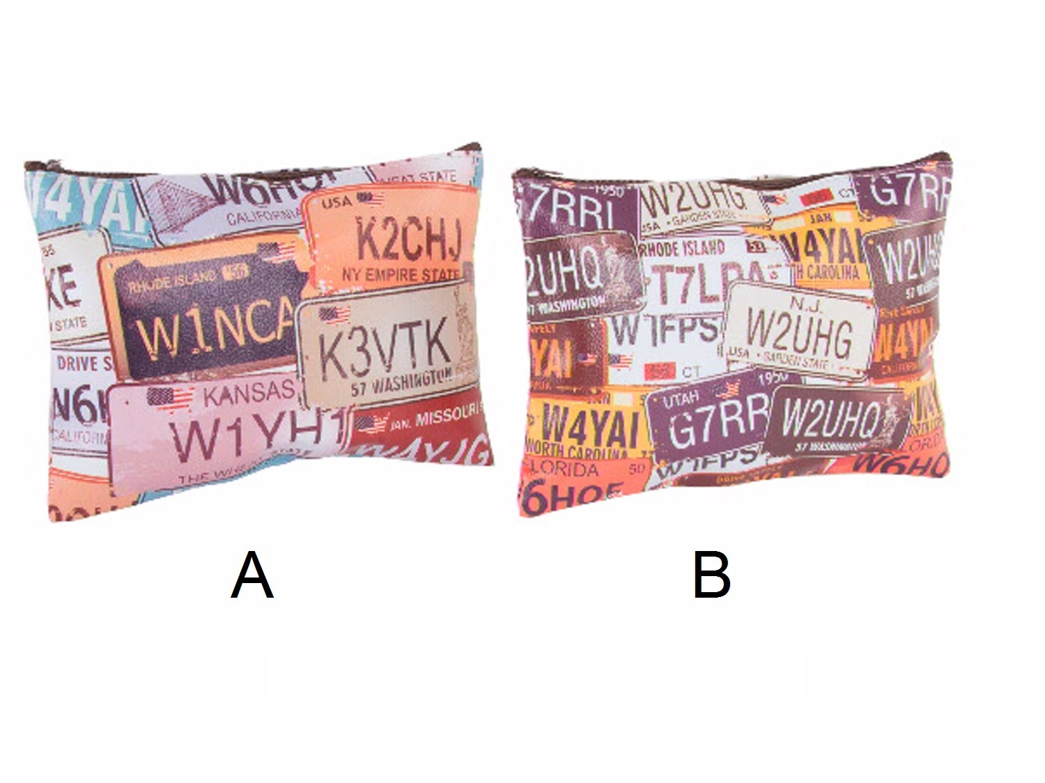 Washbag PVC - Model license plates