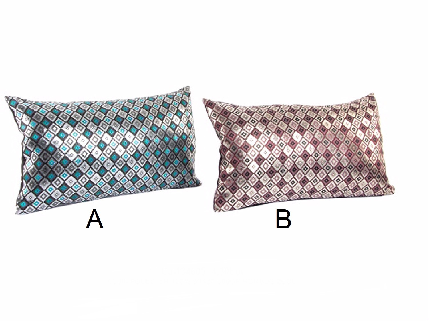 Cuscino rettangolare con rombi - 2 Modelli