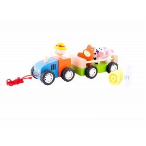 Déflecteurs bois enfant - Modèle de Tracteur
