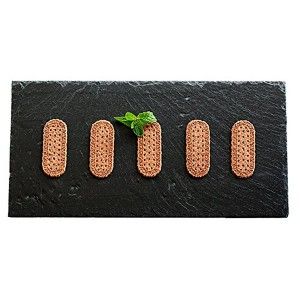 Tabla de pizarra, para tapas, quesos, picoteo, de 20x40 cm. Set Profesional de 6 unidades. Pizarra Natural