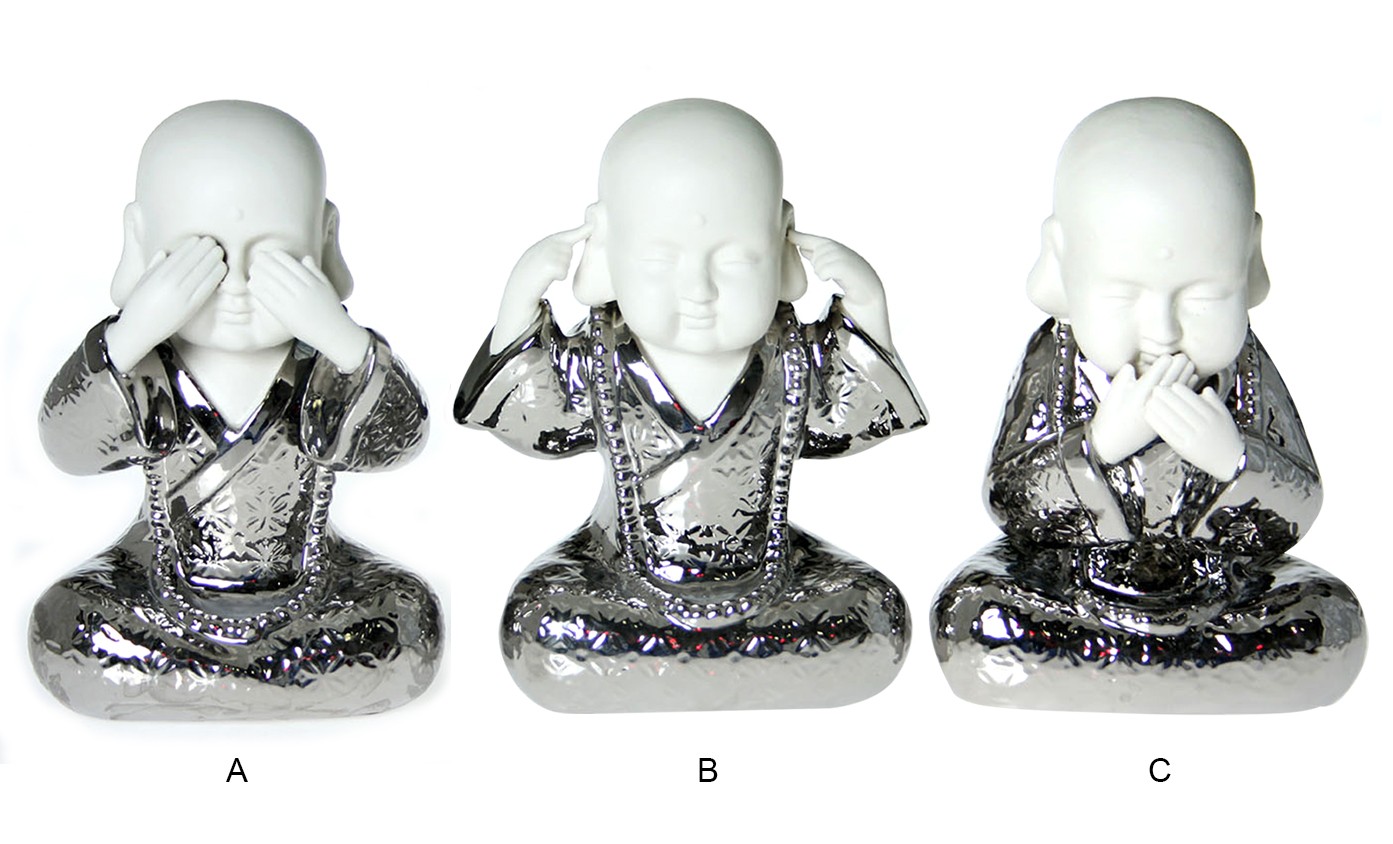 Figure di Buddha in Ceramica 3 modelli