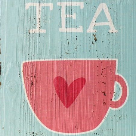 Placa de pared , tea de color azul claro