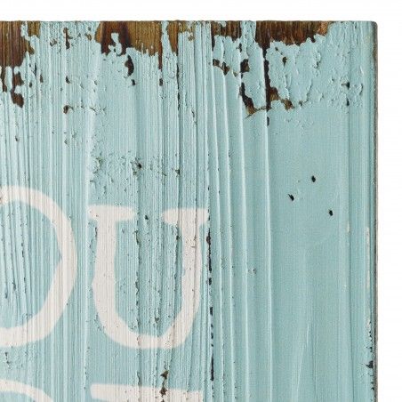 Placa de pared , tea de color azul claro