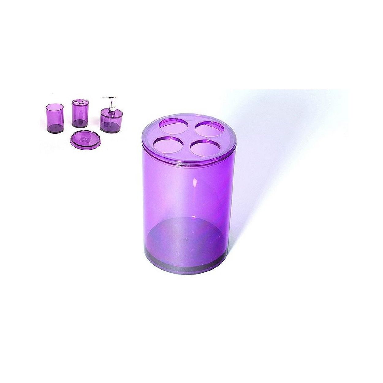 Portacepillos en violet