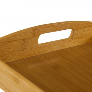 Plateau en bois Classique de bambou (58x38x6 cm)