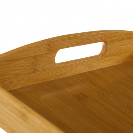 Plateau en bois Classique de bambou (58x38x6 cm)