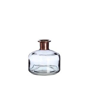 bottle grey glass for decoration