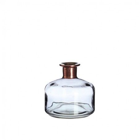 bottle grey glass for decoration