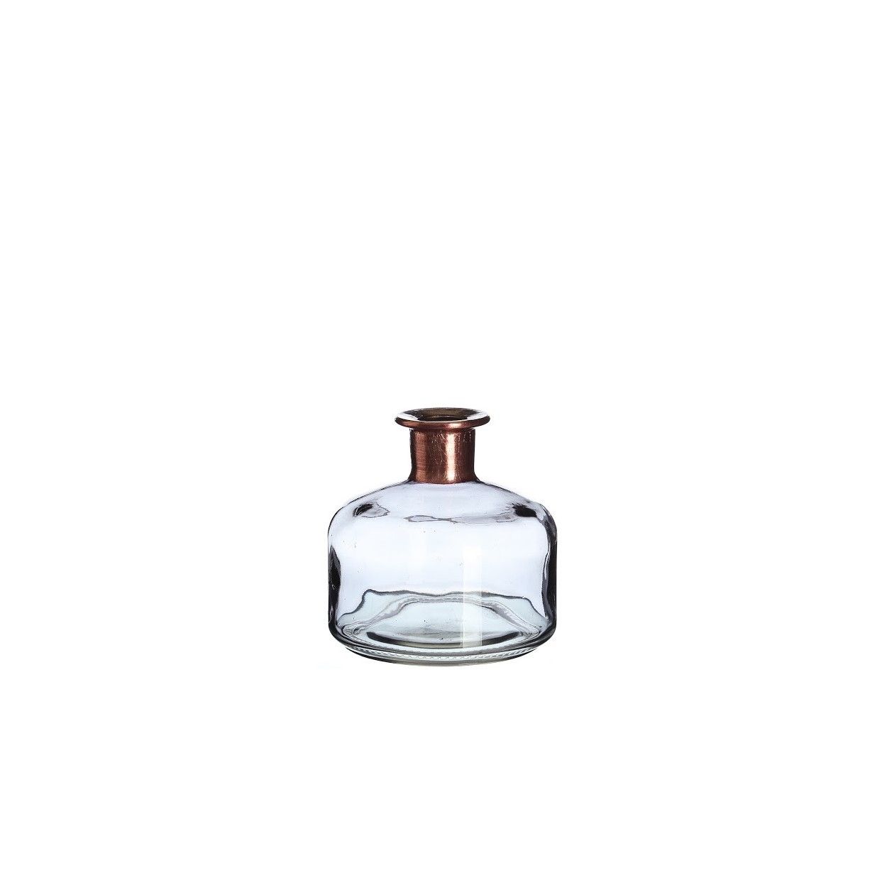 botella gris cristal para decoración