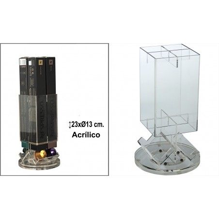 Porta capsule Nesspresso in metallo cromato