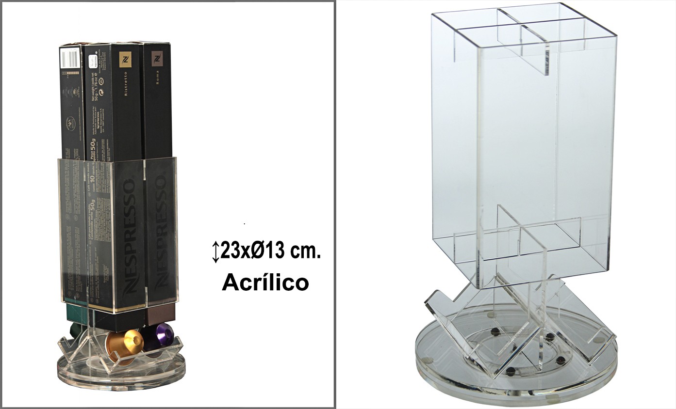 Porta capsule Nesspresso in metallo cromato