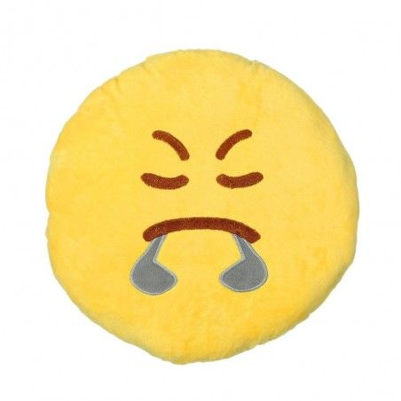 Coussin en Colère jaune