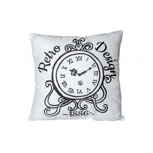 Cuscino In Microfibra Retrò Orologio