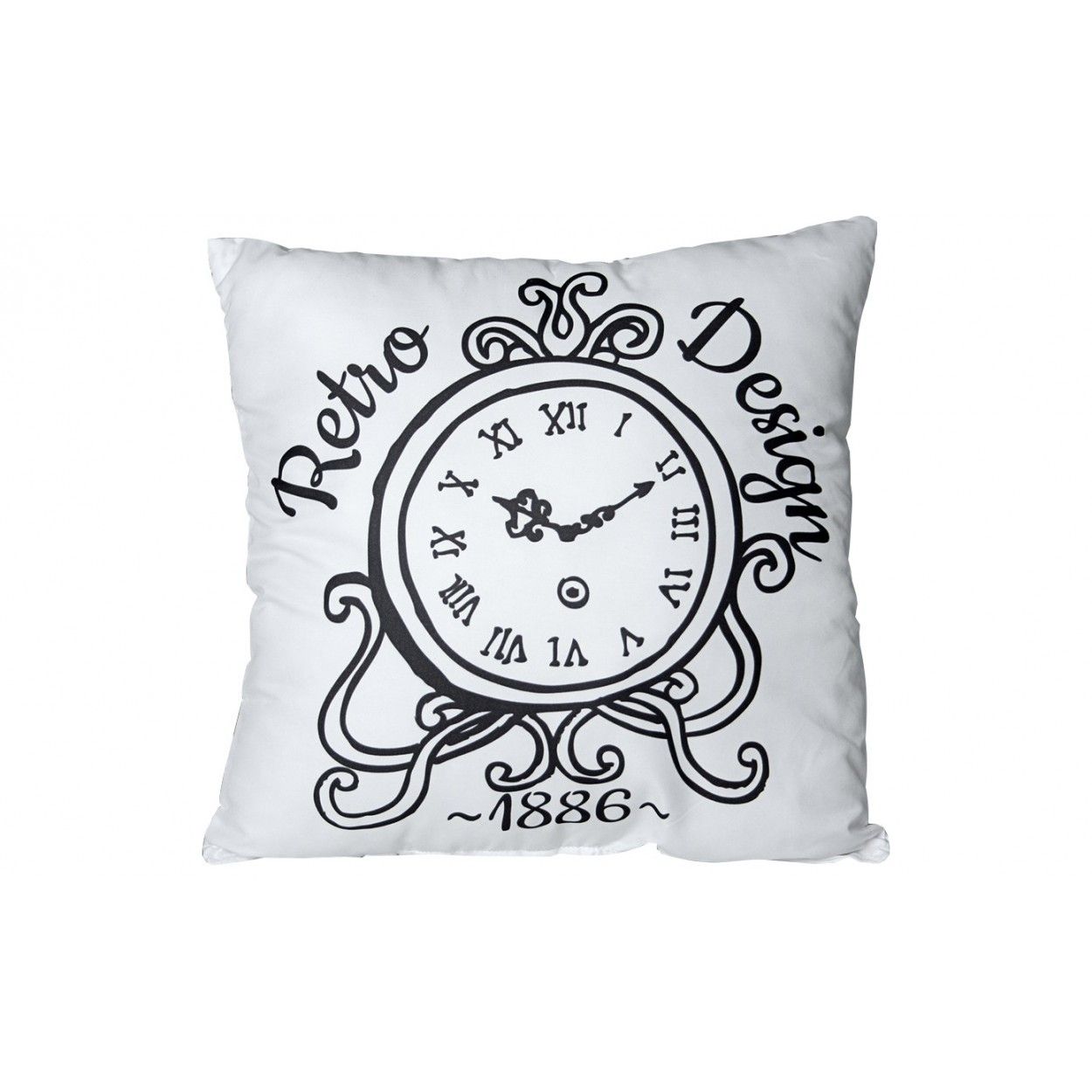 Coussin Microfibre Montre Rétro