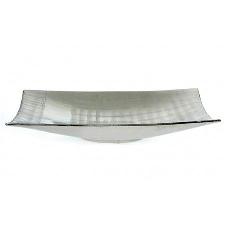 Center Rectangular Ceramic Silver